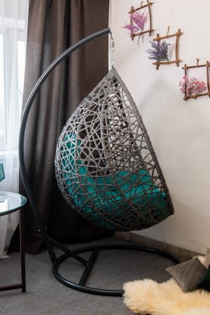 подвесное кресло серое Арт вуд ЮМК