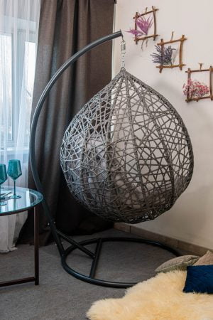 Кресло кокон новинка серое