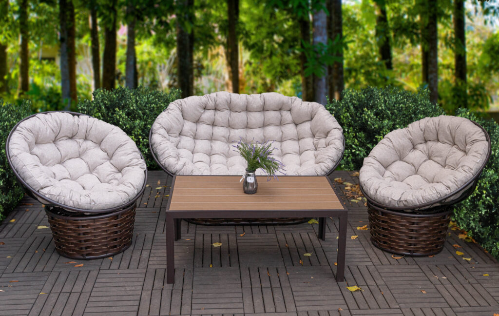 мебель фемели с деревянной столешницей