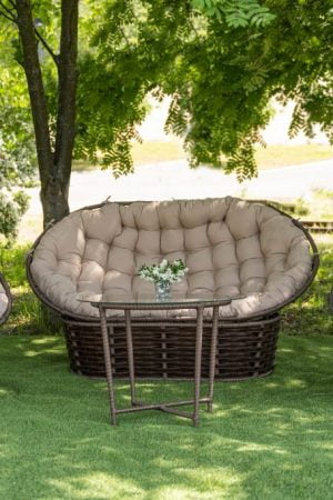 набор плетёной мебели на террасу