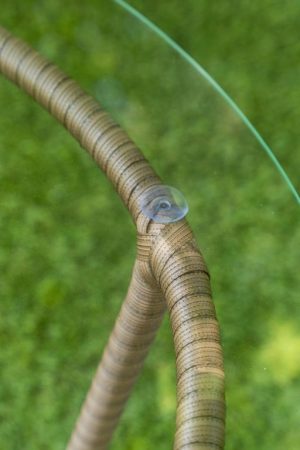 столик со стеклом садовый