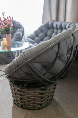 крісло папасан альфа металеве