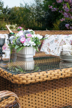 ротанговая угловая мебель грегори меланж 2024