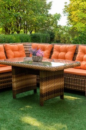 Мебель плетёная Меланж из метала