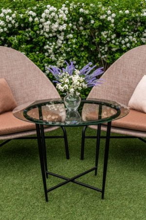 столик и два кресла из ткани текстилен