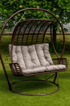 плетене крісло гойдалка для двох