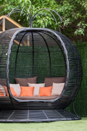 бунгало беседка круглая чёрная