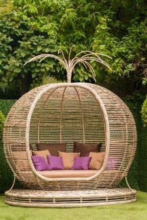 бунгало яблуко садове з ротангу