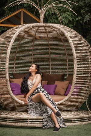 Бунгало яблоко из искусственного ротанга Элегант биг