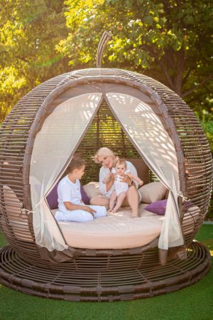 Беседка бунгало из ротанга ЮМК