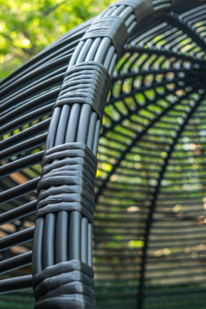 бунгало из черного ротанга элегант