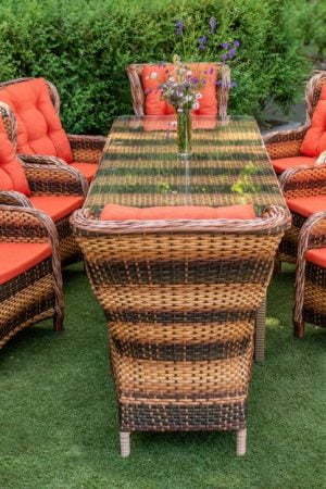 большой комплект мебели из искусственного ротанга Мадейра