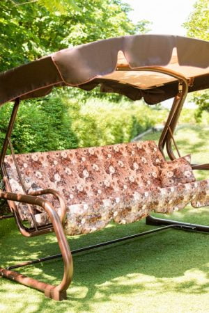 Надёжные садовые раскладные качели из метала