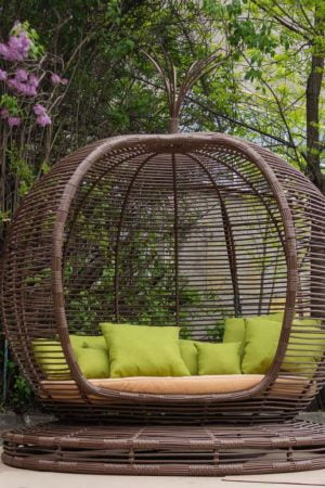 кровать бунгало круглое