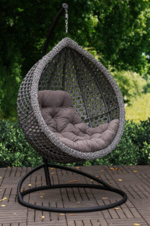 сірий кресло кокон колібрі преміум 2026