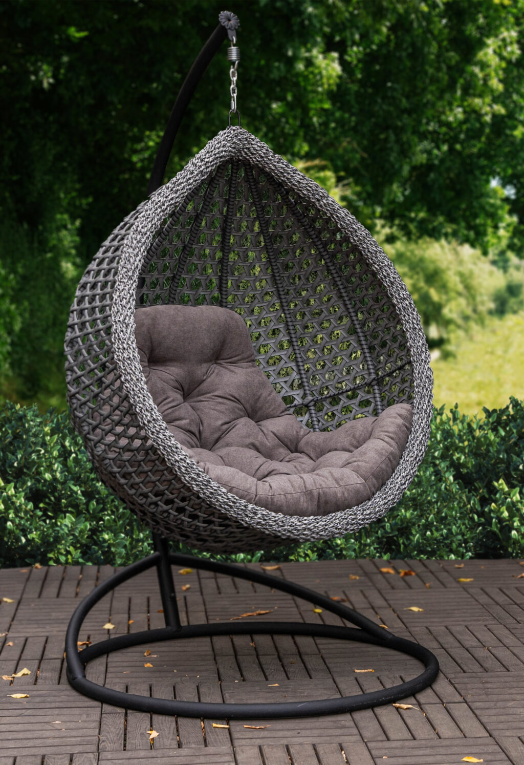 сірий кресло кокон колібрі преміум 2026