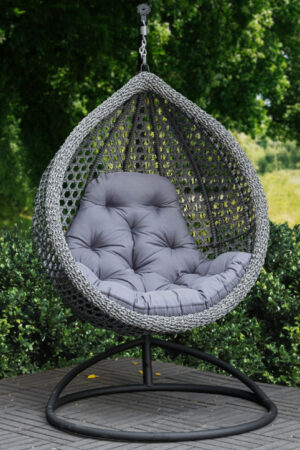 сірий кресло кокон колібрі преміум