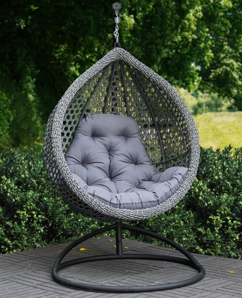 сірий кресло кокон колібрі преміум