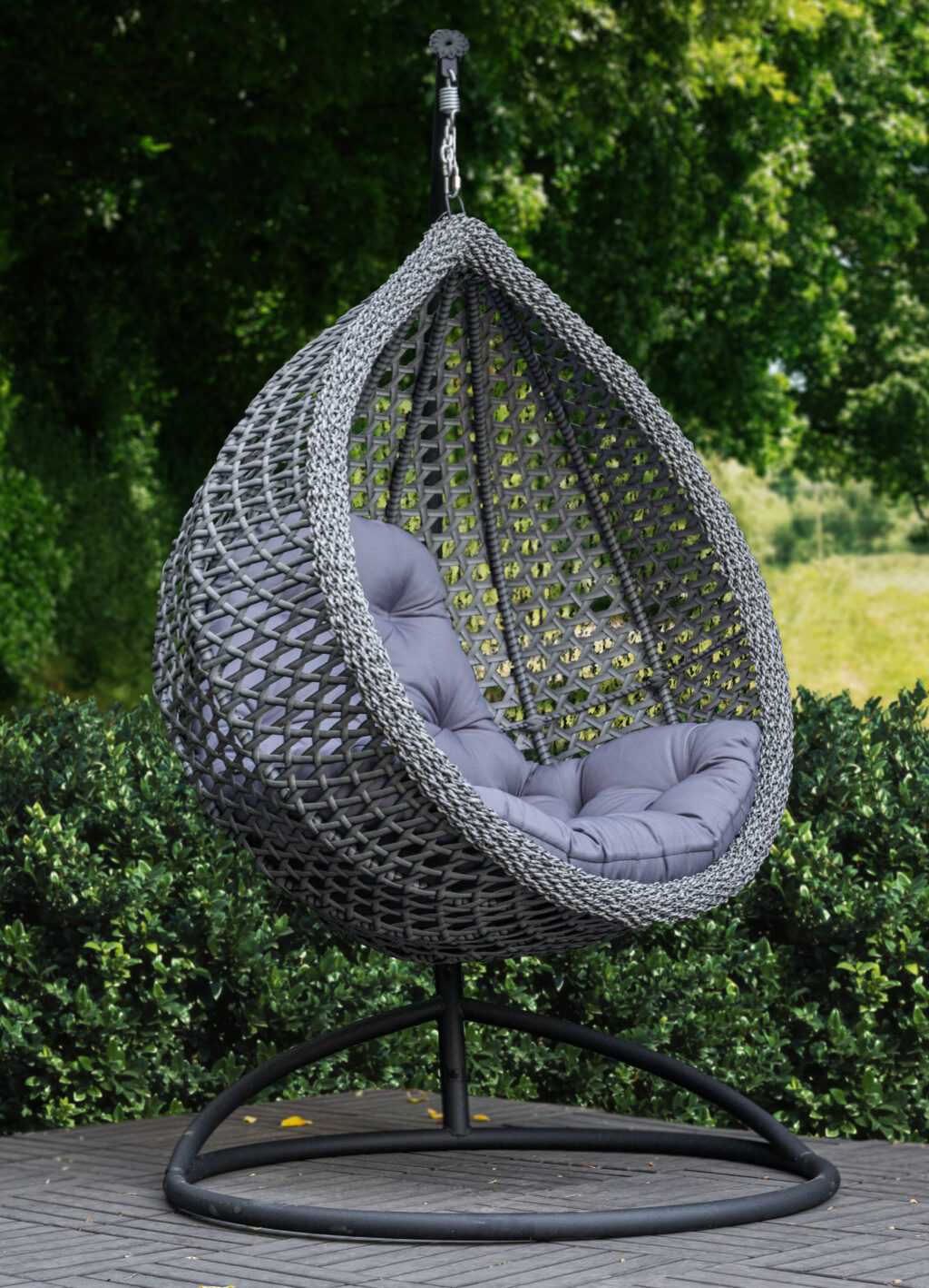 сірий кресло кокон купити