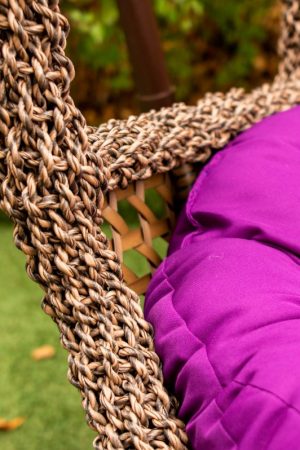 кресло качели с нитями текстилен