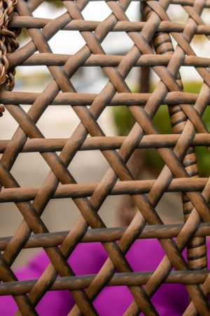 плетение омега на кресле коконе подвесном галант