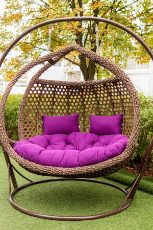 красивое двухместное кресло кокон из искусственного ротанга 2022 купить