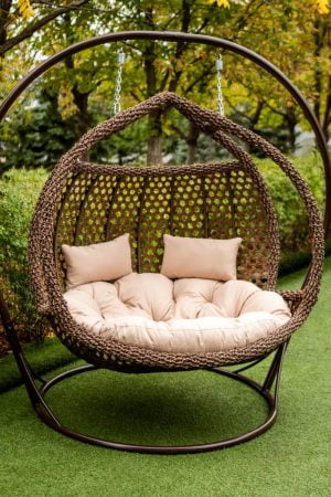 плетёные кресла коконы подвесные из ротанга рошен
