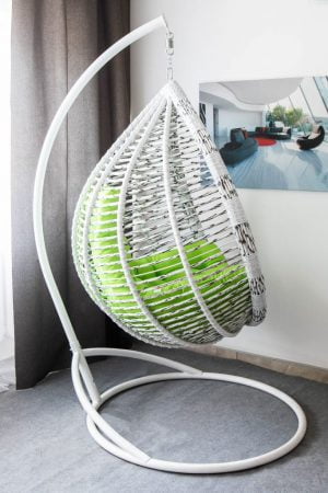 Купить кресло кокон для комнаты Кит премиум в плетении берёза