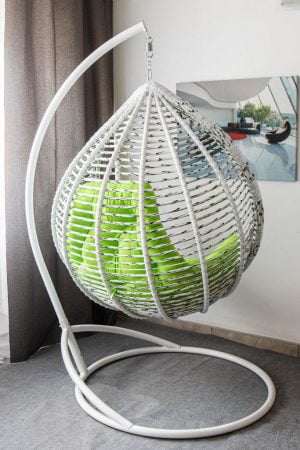 кресло кокон кит премиум ротанг берёза