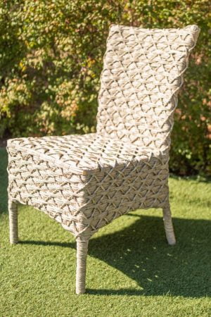 стул плетёный из текстиленовой ткани