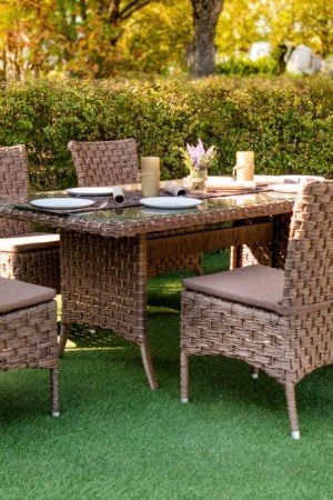 качественная мебель ротанговая плетёная для дачи