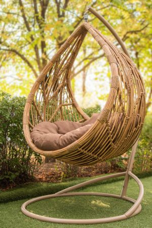 эксклюзивный круглый гамак плетёный ротангом