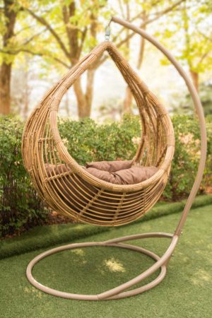садовая качалка из эко лозы