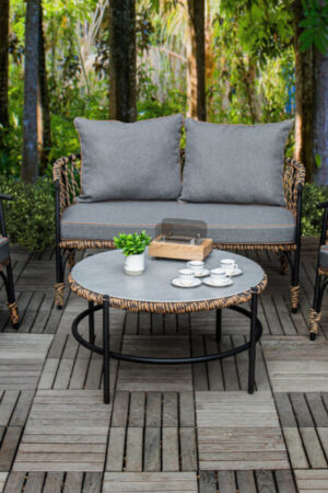 набор плетёный Форца серый из ротанга