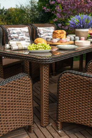 комплект садовий Мадейра з коричневого штучного ротангу