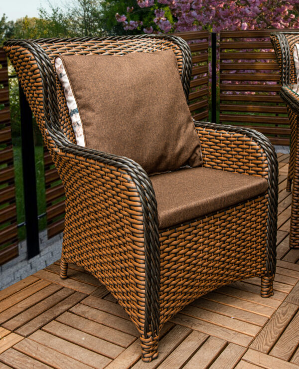 плетені меблі Мадейра з коричневого штучного ротангу