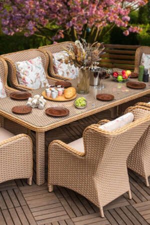 набір меблів садовий Мадейра з бежевого ротангу