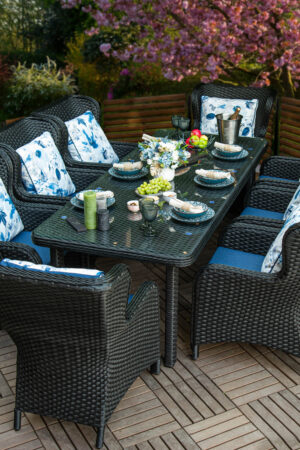 меблі Мадейра з чорного штучного ротангу