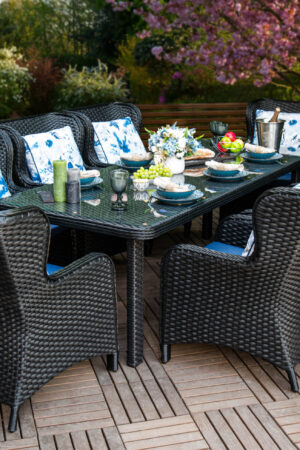 плетені меблі з чорного штучного ротангу Мадейра