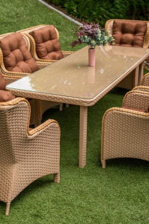 комплект мебели на восемь персон