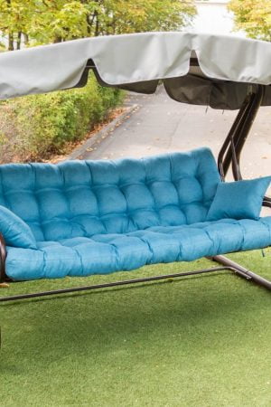 качели для сада со стёгаными сиденьями