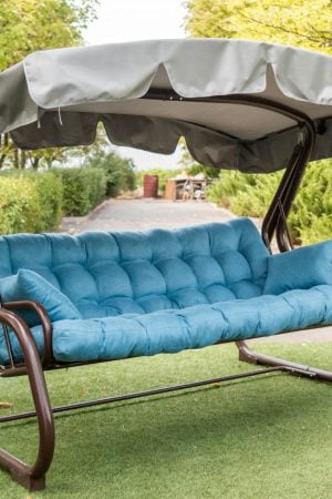 Садовые качели с простёганым сиденьем