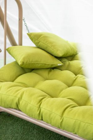 мягкие сиденья садовой качели ткань рогожка