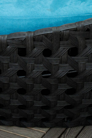 Кровать плетеная Лежак ротанга черный