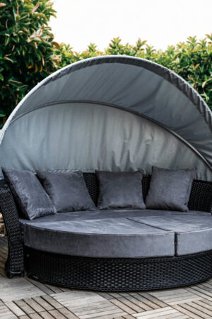 диван кровать для бассейна из ротанга