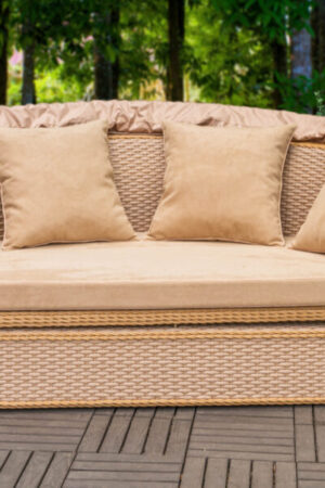 диван уличный для бассейна виолетта беж