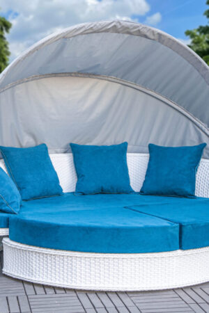 Круглый диван лежак с козырьком Виолетта