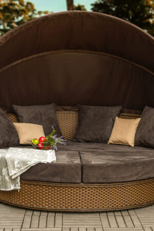 диван кровать для басейна виолетта коричневая