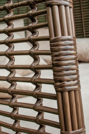 кровать лежак садовый из ротанга уланд