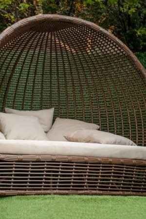 кровать садовая из ротанга уланд